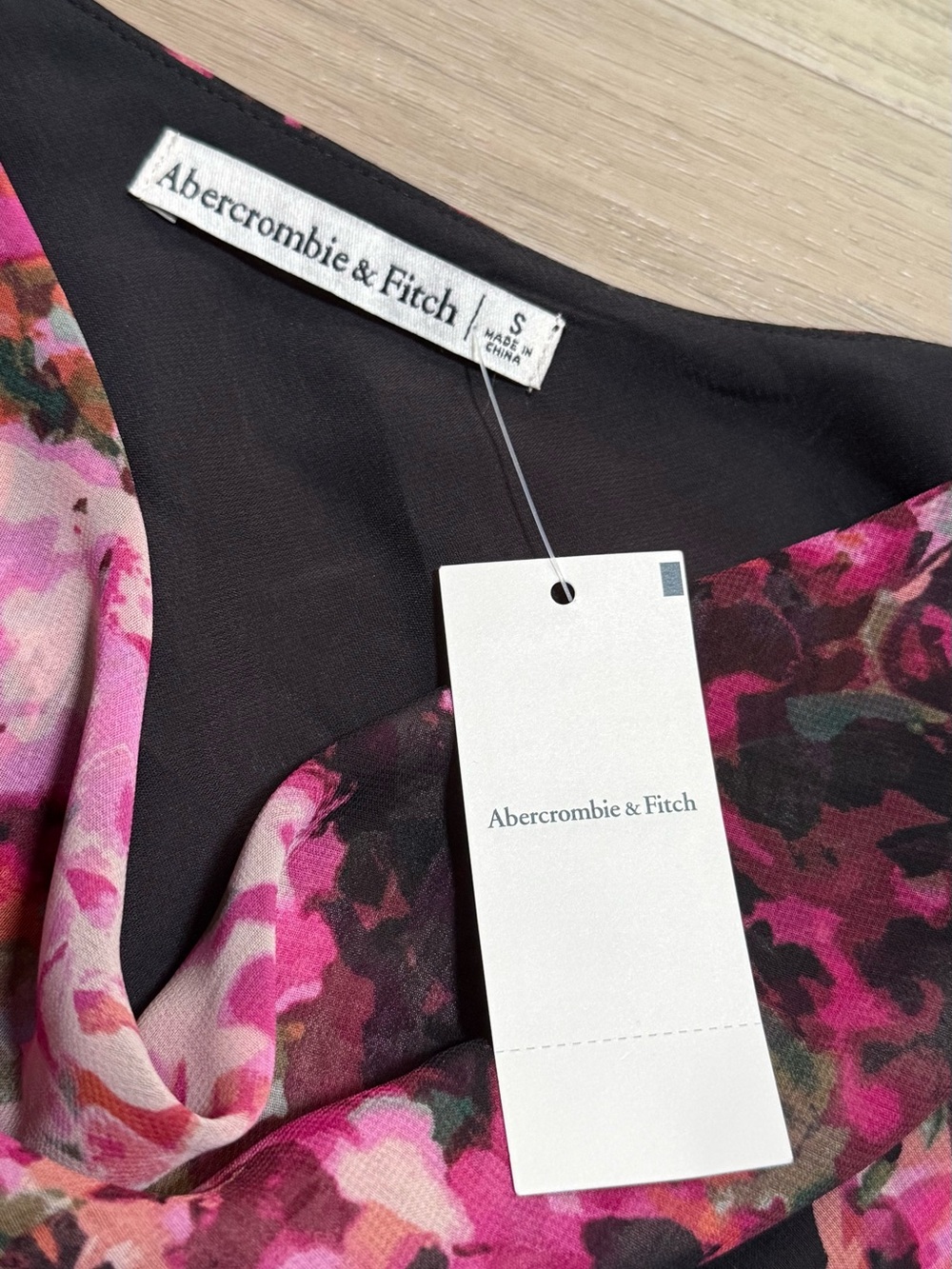 Abercrombie & Fitch Pink Floral Chiffon Top